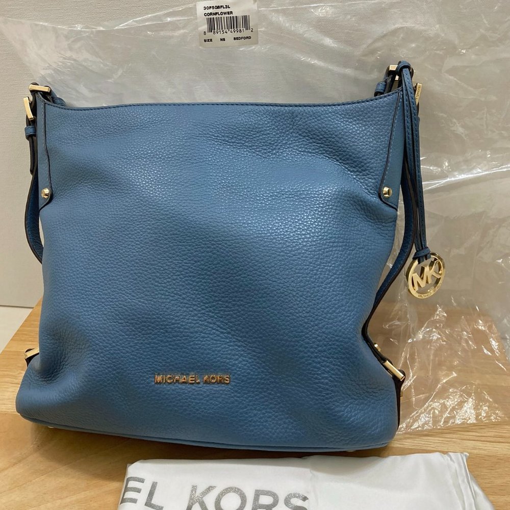 Michael Kors Bedford large leather shoulder bag.